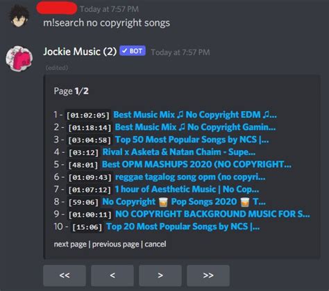 Step 3 In the member list, find Jockie. . Jockie music commands